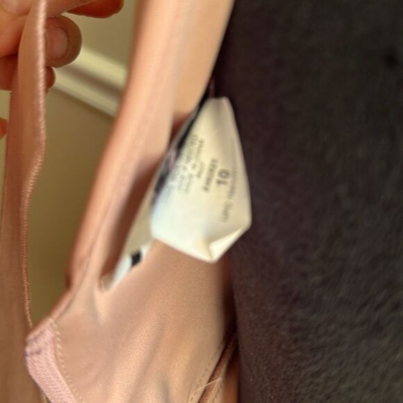 Pink Mauve Lace Trim Tieback Kids Dress Size 10 Easter Spring - Picture 4 of 8